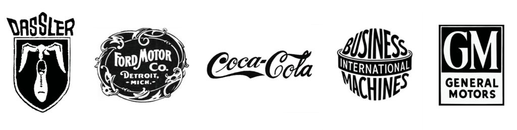 ทศวรรษที่ 19 20 ออกแบบโลโก้ที่มีชื่อเสียง