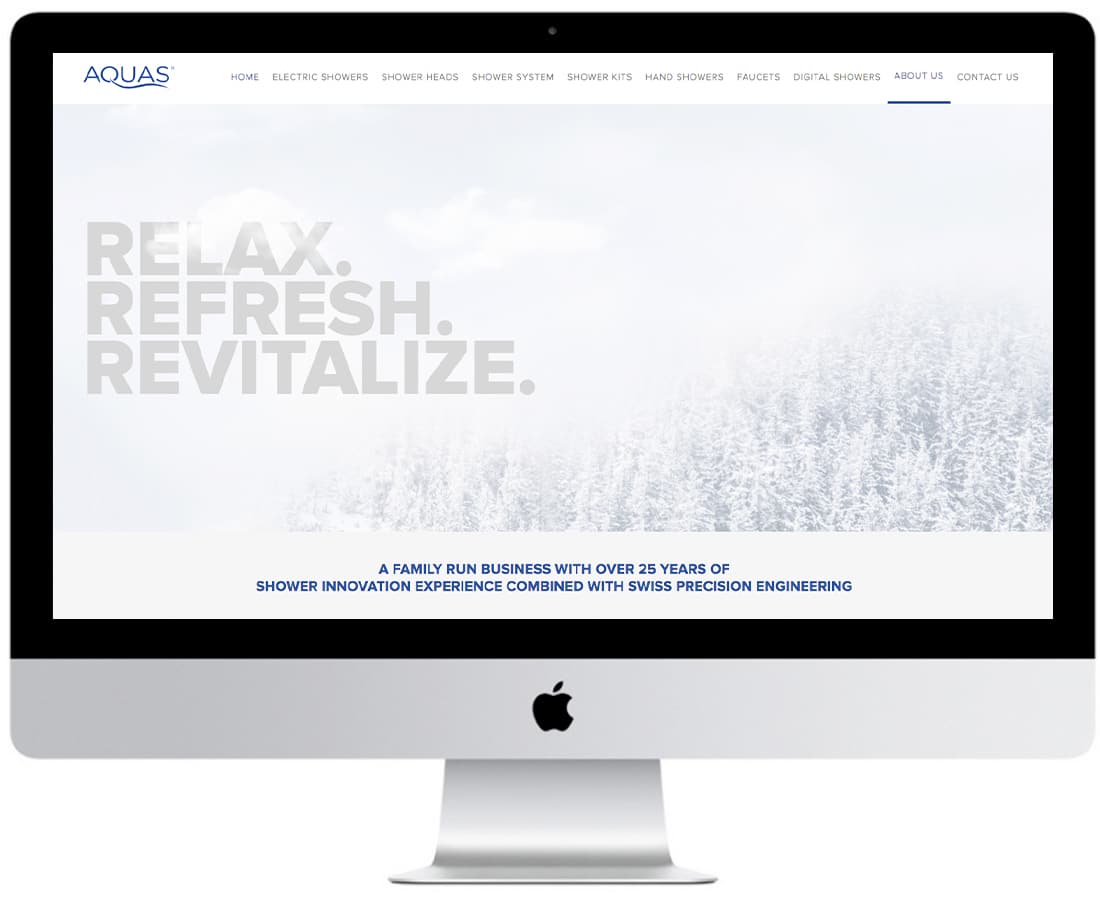 Aquas Website Design Ecommerce 2
