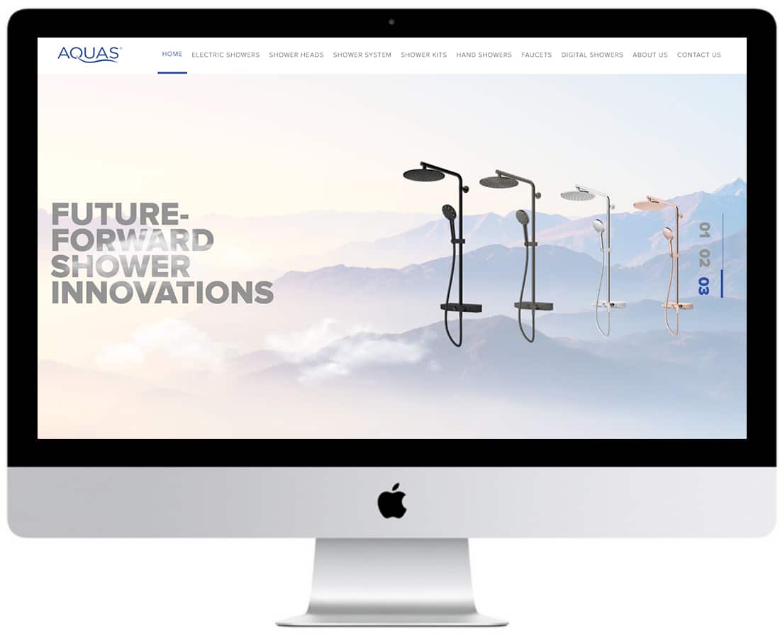 Aquas Website Design Ecommerce