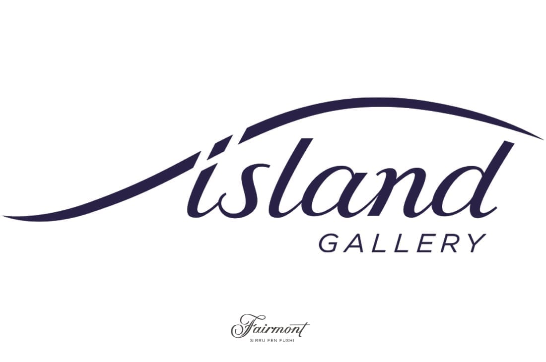 Island Gallery design de logo Maldives Fairmont  Logo de l'hôtel