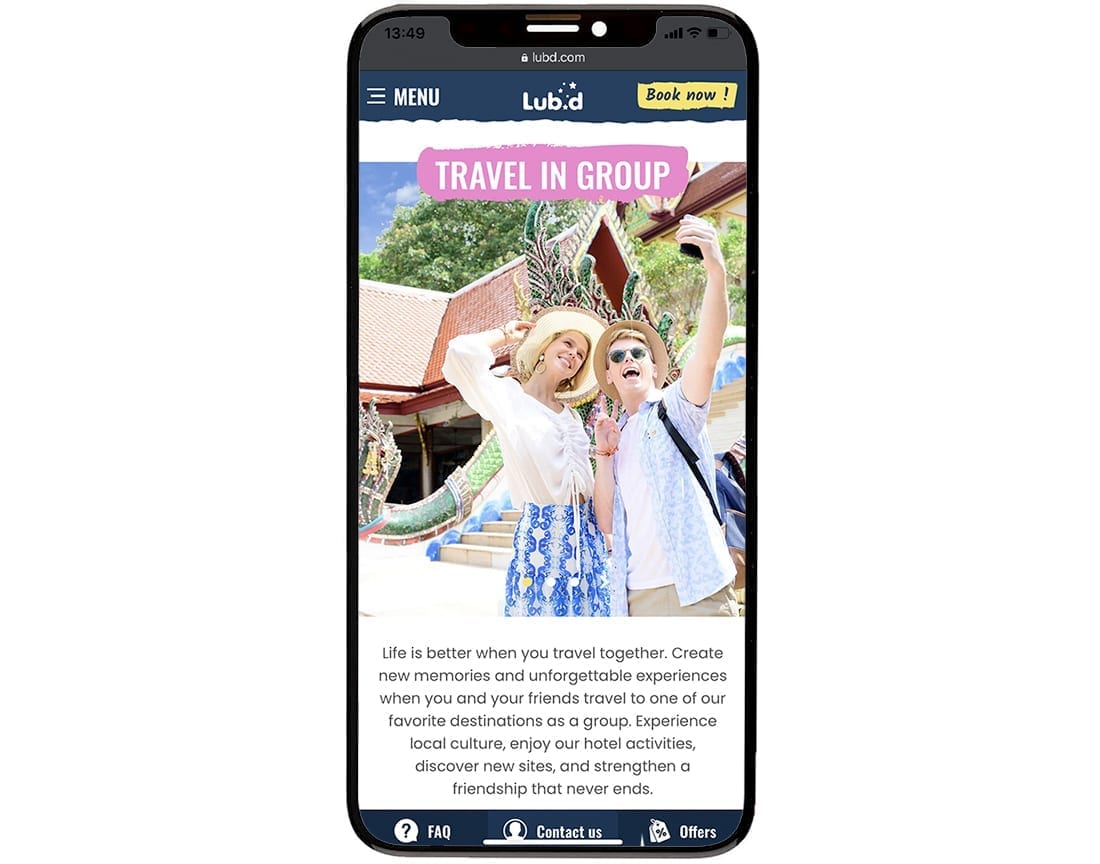 Lub D Développement de la conception de sites web mobiles 10