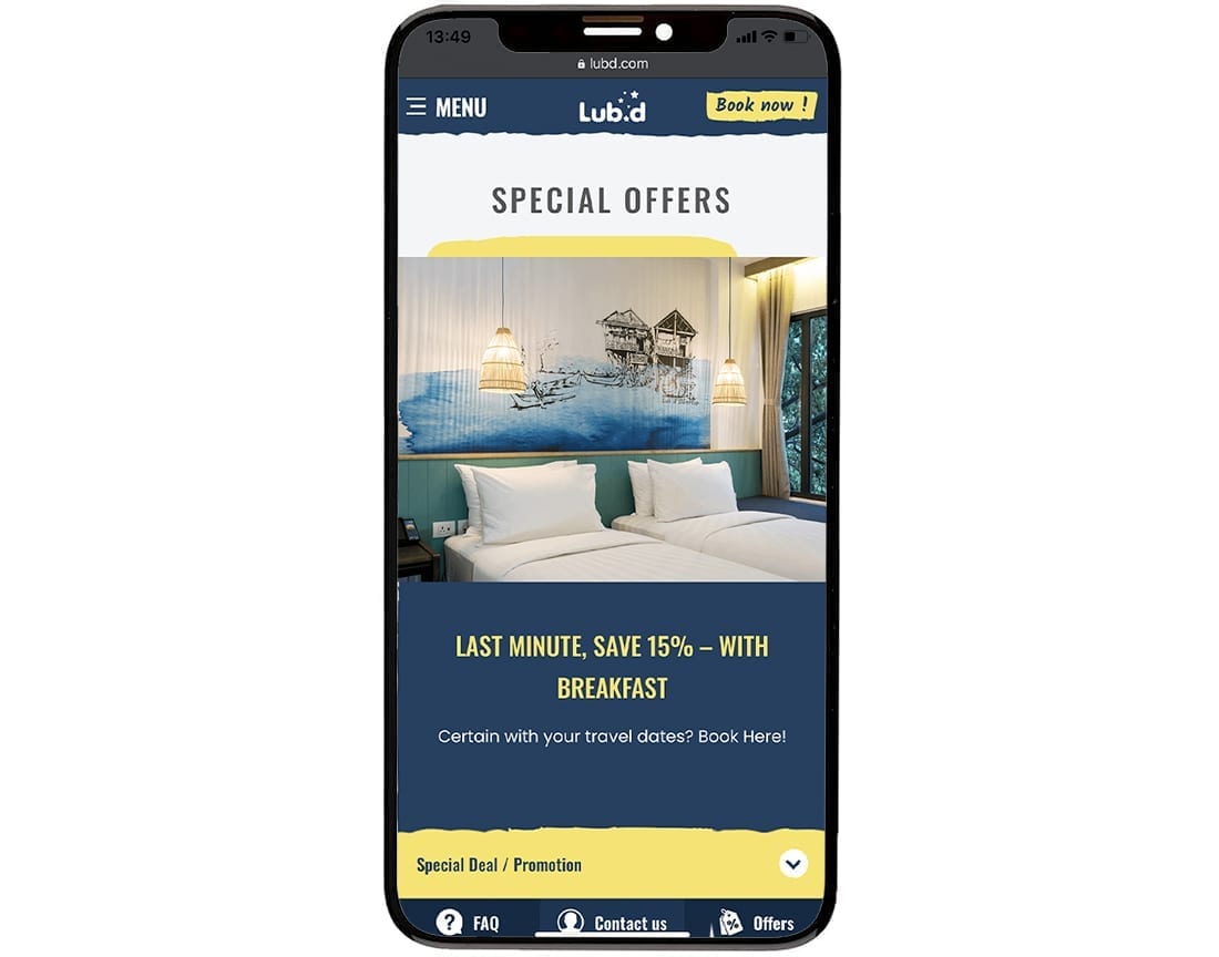 Lub D Développement de la conception de sites web mobiles 5