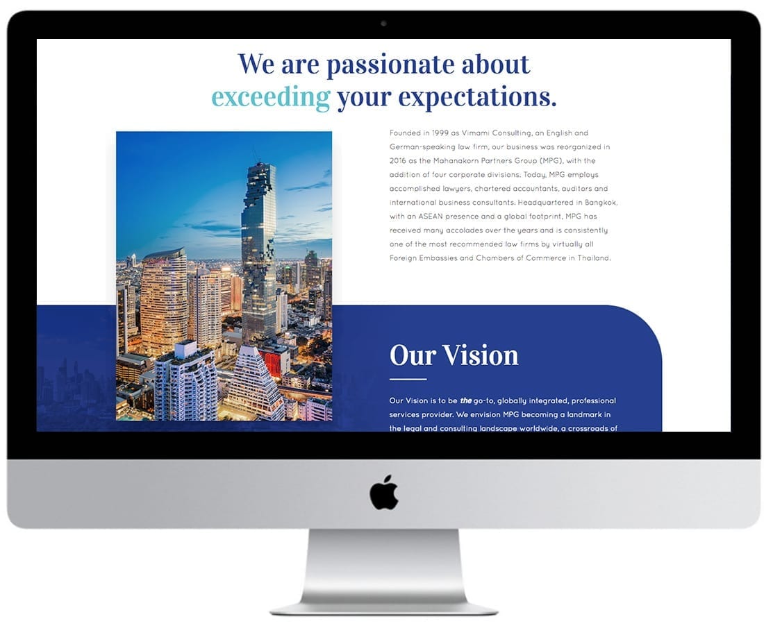 Mahanakorn Partners Website Design Mockup 3