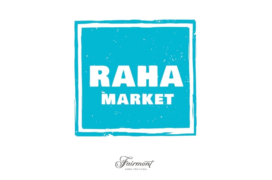 Raha Market design de logo Maldives Fairmont  Logo de l'hôtel